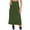 Army-Green, variant on Mrat Casual Mini Skirt Women's Spring Summer Denim Dress Pocket Skirt Casual Mid-Length Skirt Elegant Skirt S-131 Blue XXL