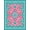 Pink, Pattern 3, variant on ODIKA 2x3 Machine Washable Non-Slip Area Rug, Celestial Dreamcatcher Sunburst Medallion High Traffic Rug, Beige, 704370