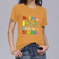 thumbnail image 4 of IROINNID Women's Happy 100th Day Of School Printed T-shirt Short Sleeve Casual Tops, 4 of 7