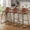 Dark Brown, variant on Aufeile 30" Counter Height Bar Stools Set of 2 – Modern Faux Leather Barstools with Back & Metal Legs, Kitchen Bar Chairs for Island, Dining Room, Dark Brown