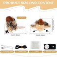 thumbnail image 2 of MesaSe Bird Shaped Cat Toy Rechargeable Interactive Cat Toy with Sound Creative Realistic Flapping Bird Shaped Cat Toys Plush Cat Toy with Remote Control for Cats Indoor Exercise Fun, 2 of 11