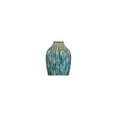 thumbnail image 4 of 360 Lighting Rocco Modern Mid Century Table Lamps 30" Tall Set of 2 Blue Teal Glaze Ceramic Linen Drum Shade for Bedroom Living Room Nightstand Home, 4 of 8
