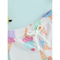 thumbnail image 5 of Qtinghua Infant Toddler Baby Boys Swim Trunks Cartoon Print Elastic Waist Shorts Beach Board Shorts Ice Cream Print 12-18 Months, 5 of 8