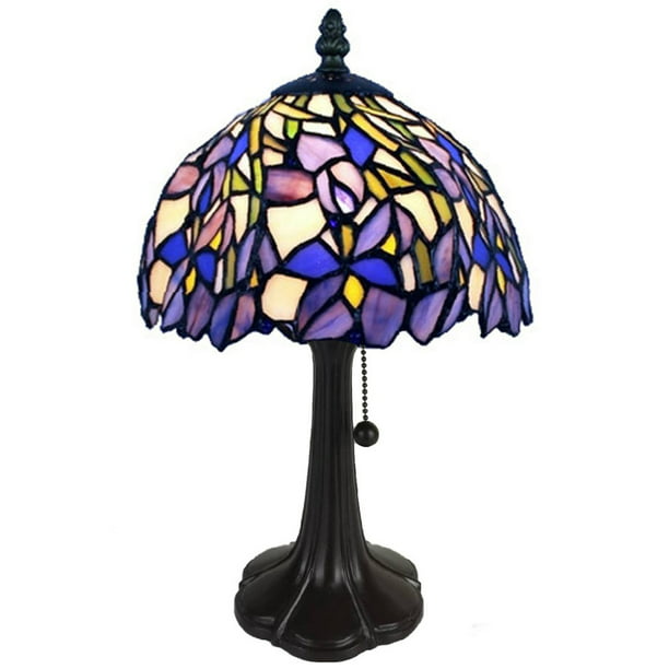 Tiffany Style Floral Mini Table Lamp - 15