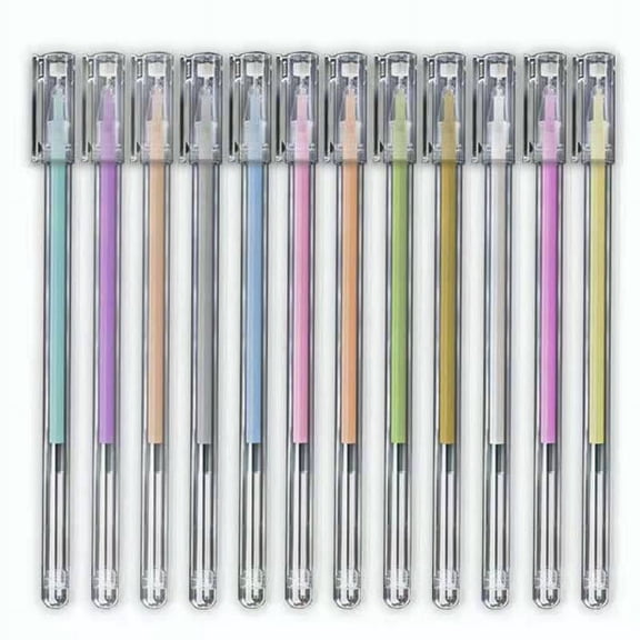 Dual Metallic Gel Pens, Liquid Glitter Gel Pens(12PCS)