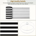 thumbnail image 4 of Linen Drum Lampshades Geometric black stripes white 13"x13"x10" Light Shade for Table Lamps Floor Lamp Shades Lampshade Replacement Assembly Required, 4 of 8
