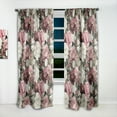 thumbnail image 2 of Designart 'Bituminous Bloom XIII' Bohemian & Eclectic Curtain Panel, 2 of 5