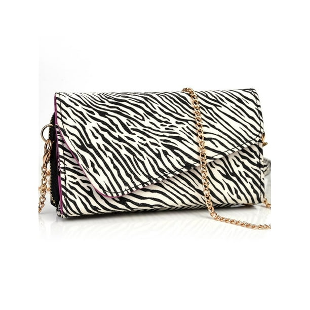 KroO Zebra Print Crossbody Purse wallet clutch with strap Walmart