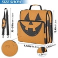 thumbnail image 2 of ALAZA Zipper Binder Bag Funny Pumpkin 3 Ring File Folder Binder Organizer Bag, 2 of 8