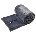 thumbnail image 1 of 2025 Upgraded Heated Blanket – Battery Operated USB Flannel Heating Throw, Portable Cordless & Washable Electric Blanket for Camping, Winter, Travel & Emergency Heating, Gray, Blanket, 1 of 9