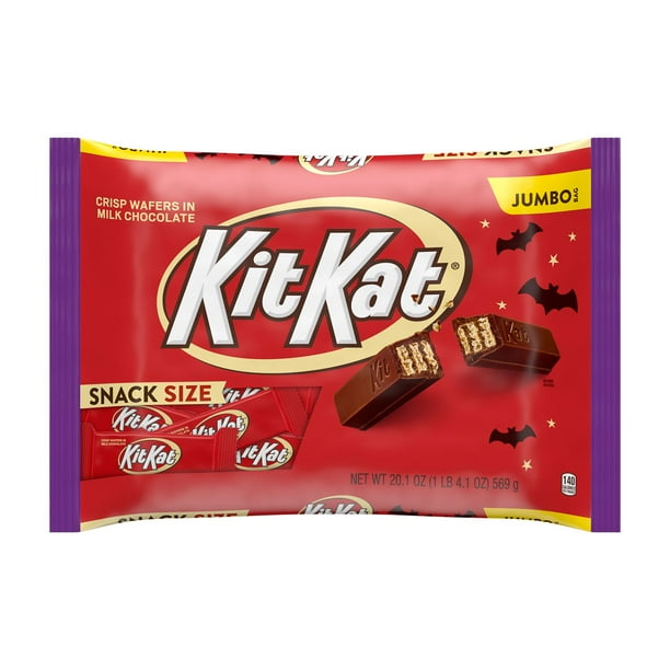 Kit Kat Milk Chocolate Snack Size Wafer Candy Halloween 201 Oz Jumbo Bag - Walmartcom