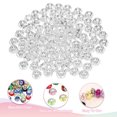 thumbnail image 3 of Uxcell 100Pcs 14mm Large Hole Glass Beads Clear for DIY Jewelry Making and Craft Projects, 3 of 6