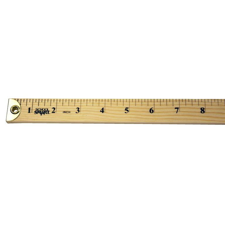 School Smart Meter Stick, Hardwood with Metal Ends 