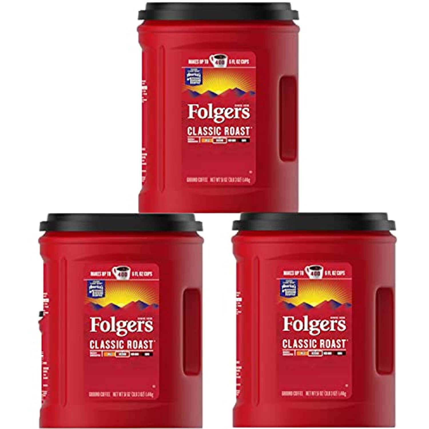 Folgers Classic MediumRoast Ground Coffee 3 Pack (51 Oz Each