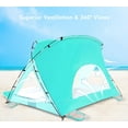 thumbnail image 6 of Beach Tent, Portable Sun Shelter for 2/3/4/6-8 Person with UPF 50+ UV Protection, Easy Setup Waterproof Beach Shade Canopy Cabana for Family Outdoor and Picnics, Fishing with Carrying Bag, 6 of 16