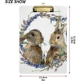 thumbnail image 3 of FMSHPON Easter Bunny Couple Clipboard Hardboard Wood Nursing Clip Board and Pull for Standard A4 Letter 13x9 inches, 3 of 8