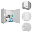 thumbnail image 3 of DEPOT E-SHOP Harbor Medicine Cabinet, Mirror Four Internal Shelves, One-Door Cabinet-White, For Bathroom, 3 of 5