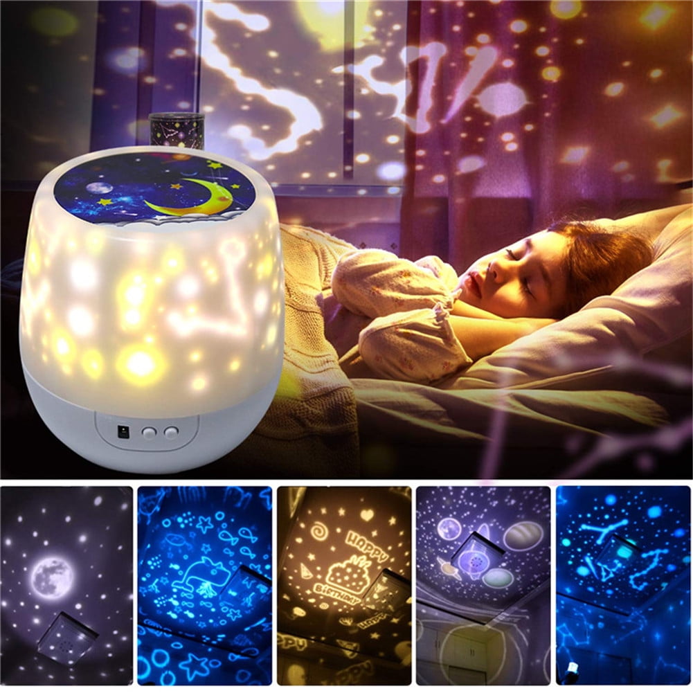 Night Lights for Kids - Multifunctional Night Light Star Projector Lamp