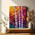 thumbnail image 6 of Textured Birch Trees Forest Canvas Wall Art, Impasto Landscape Decor for Living Room Bedroom Office, 6 of 8