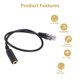 thumbnail image 3 of Cable adaptador conversor de auriculares estéreo de 3,5 mm a conector hembra RJ9 macho (2 unidades), 3 of 4