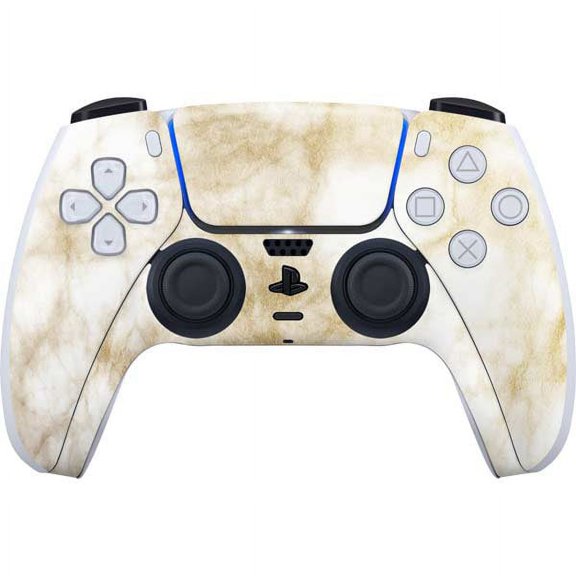 Skinit Marble Gold and White Marble PS5 Controller Skin