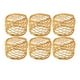 thumbnail image 1 of Juego de 6 anillos para servilletas delicados, aro para servilletas, hebilla de metal para servilletas Oro, 1 of 9