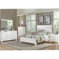 thumbnail image 6 of Modern Full Size Bed Frame with LED Headboard, White High Gloss Upholstered Platform Bed with Wood Slat Support, Faux Leather, 6 of 6