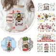 thumbnail image 2 of 1X UV DTF Transfer Cup Wrap Transfer Sticker Glass Sticker Christmas Cup H1I7, 2 of 8