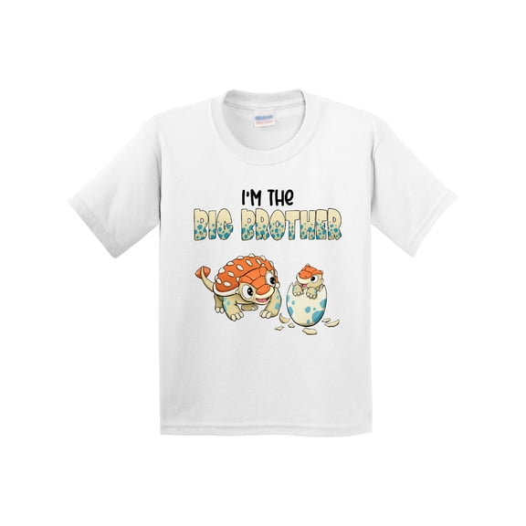 Inktastic I'm the Big Brother Ankylosaurus Bros Youth T-Shirt