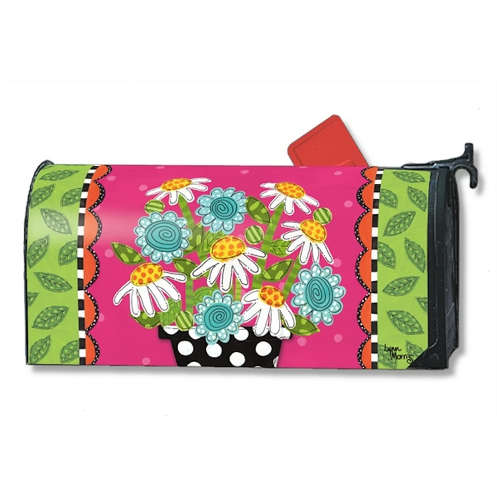 Frolic Flowers Spring Mailbox Cover Floral MailWraps Standard