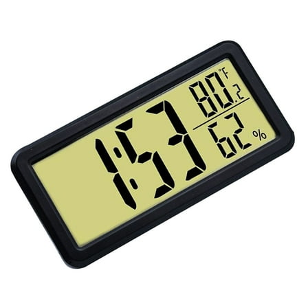 ADDHAT Alarms Clock Black With Led Display 1Pack 6.1X3.0In