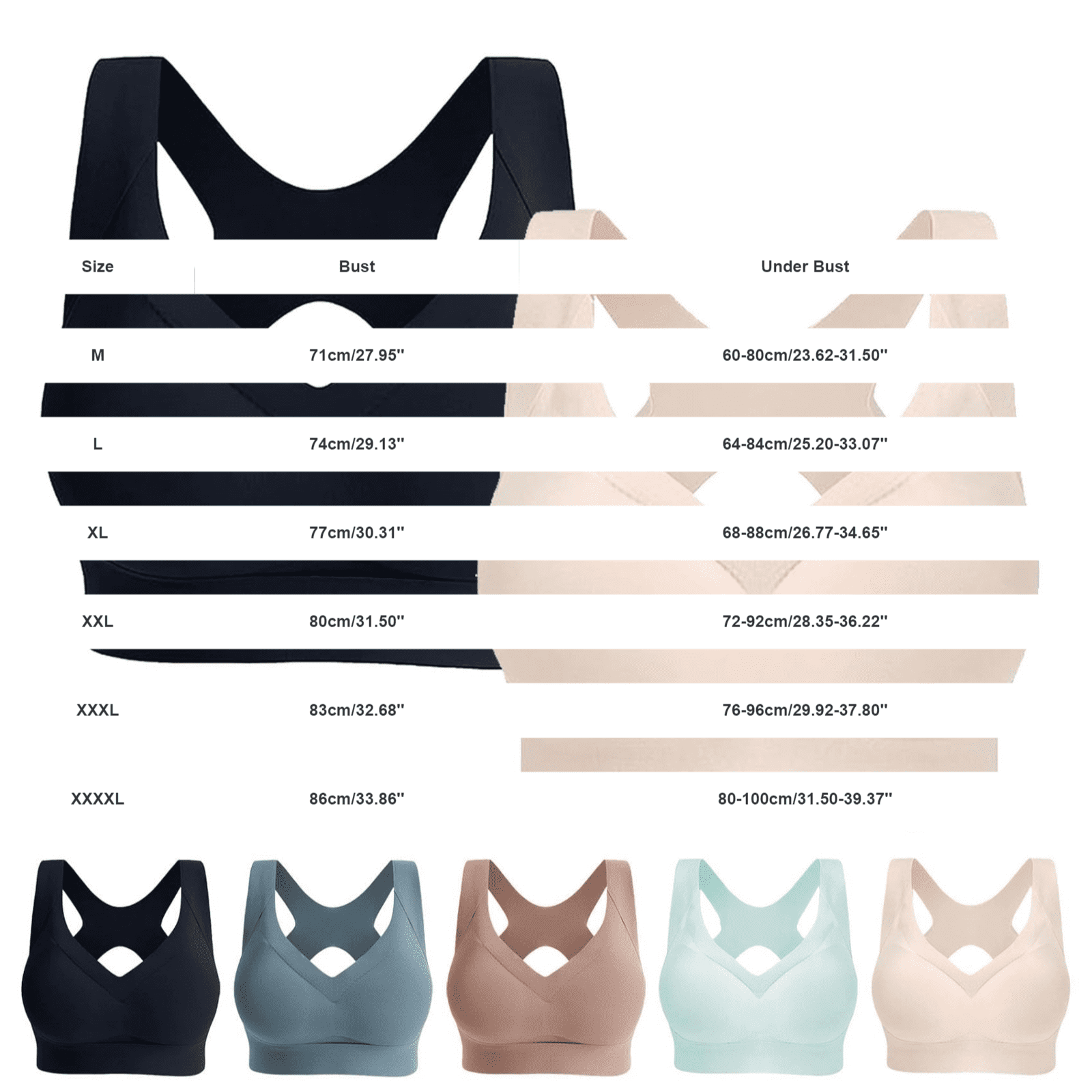 Sports Bras for Women Supportive Wireless PaddedPowerful Lifting & Shaping Bra Niraloom Bras for Women Breathable Anti Sagging BreastsTank Top Bras