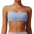 thumbnail image 1 of Sujetador deportivo con cuello cuadrado for mujer, tirantes finos, camisola acolchada, Yoga, espalda cuadrada inalámbrica, sujetador de entrenamiento, Top corto, 1 of 6