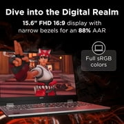 Lenovo LOQ 15AHP9 Gaming Laptop, NVIDIA® GeForce RTX™ 4050 6GB GDDR6, 15.6” FHD Display, AMD Ryzen 7 8845HS, 16GB RAM, 512GB SSD, 1920x1080 px, Windows 11, Luna Grey