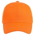 thumbnail image 7 of Falari Trucker Hat 2-Piece Set, 6 Panel, Cotton Mesh, Adjustable Size Baseball Cap - Orange & Orange, 7 of 7