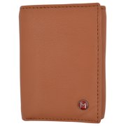 Slim Mens RFID Security Blocking Slim Trifold Credit Card ID Leather Wallet