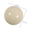 thumbnail image 2 of Raindrops Beige Resin Cue Ball for Pool Training Durable Billiard Ball for Accurate Control and Practice, 2 of 8