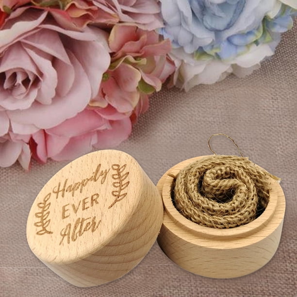 Joyeros para mujer, joyeros y organizadores. 1 caja de anillo personalizada para boda, San Valentín, joyero de madera. Joyeros.