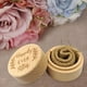 XZNGL Linge de Table Verres Chiffon de Nettoyage 1Pcs Personalized Retro Ring Box Wedding Valentines Wooden Holder Jewelry Box – image 2 sur 3