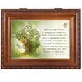 thumbnail image 2 of Cottage Garden Irish Prayer Always Have Shelter Woodgrain Rope Trim Jewelry Music Box Plays Irish Lullaby, 2 of 5