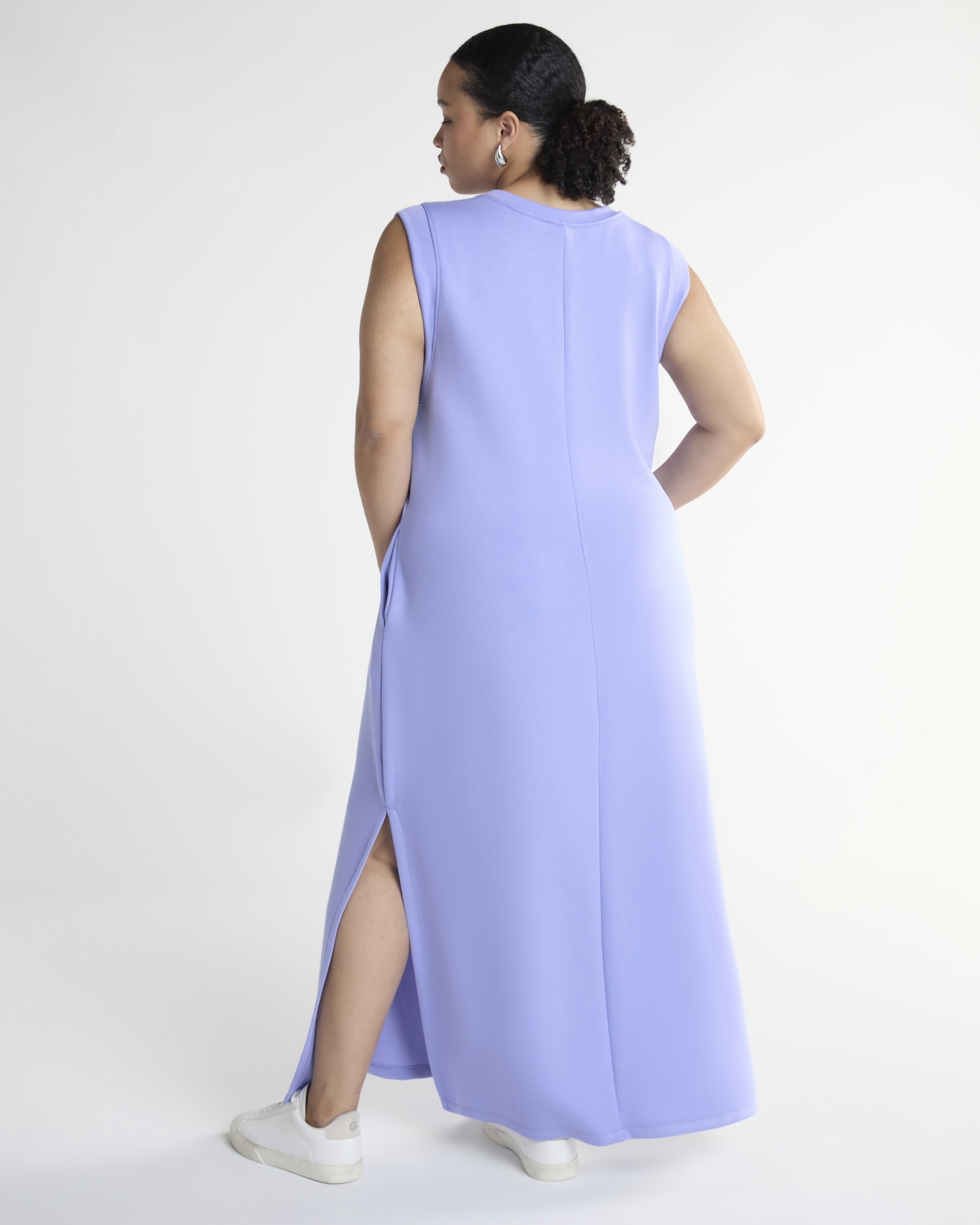 Scoop Women's and Women's Plus Scubaknit Sleeveless Maxi Dress, Sizes XS-4X
