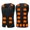 Black, variant on WREESH Men's 20-Zone Heated Vest - Color Block Ski Jacket with Smart App Control, Heavy-Duty Winter Outerwear for Construction & Ice Fishing