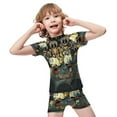 thumbnail image 4 of The Cuphead Show Boys 2-Piece Swimsuit Set, Short Sleeve Rash Guard & Swim Trunks, 4 of 7
