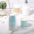 thumbnail image 4 of Plastic Bathroom Cup Dispenser, 3 oz Small Disposable Paper Cups Holder for Bathroom Vanity Countertop's Rinsing/Mouthwash Cups, 4 of 6