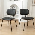 thumbnail image 6 of FOWEOAIU Modern Dining Chairs, Leather Upholstered Side Chairs for Kitchen Dining, Black (Set of 2), 6 of 12