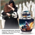 thumbnail image 3 of ATV Rider Racing with Explosive Speed Imperial Large Urn for Adult Female Ashes - Graceful Memorial Funeral Urns For Human Ashes - Memorial Urns 10 Inch, 3 of 5