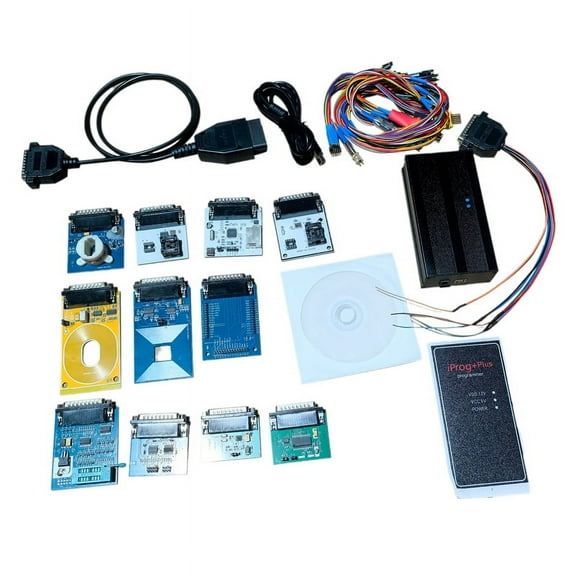 Auto Repair Tool Full Set Iprog  Plus 12 Adapter V85 Iprog 777 Car Key Programmer Tool Supports IMMO KM Until 2020