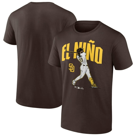 Men's Fernando Tatis Jr. Brown San Diego Padres Player Swing T-Shirt