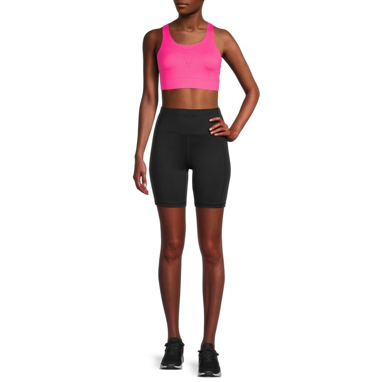 Avia Women s High Rise 7 Inseam Bike Shorts Walmart