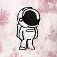 thumbnail image 2 of Dalix Astronaut Embroidered Fleece Tie Dye Wash Long Sleeve Crewneck Sweatshirt Mens in Tie Dye Pink XL X-Large, 2 of 5